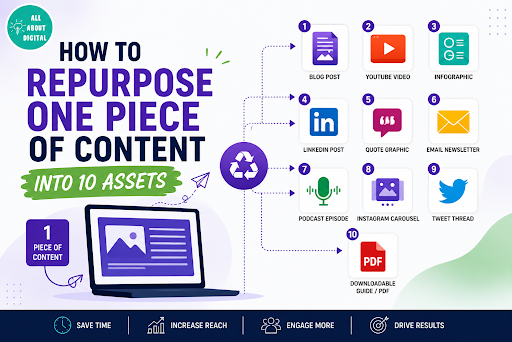How to repurpose one piece of content into 10 assets